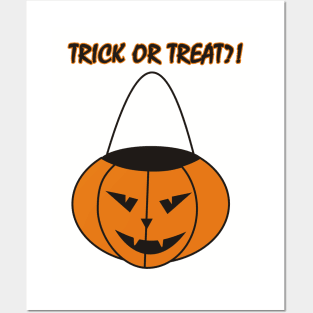 Halloween Pumpkin - Trick or treat?! Posters and Art